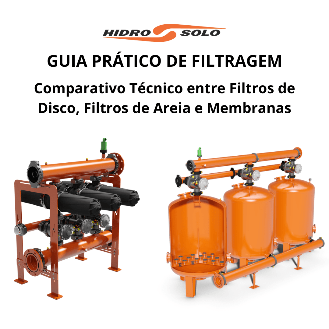 Guia Prático de Filtragem: Comparativo Técnico entre Filtros de Disco, Filtros de Areia e Membranas