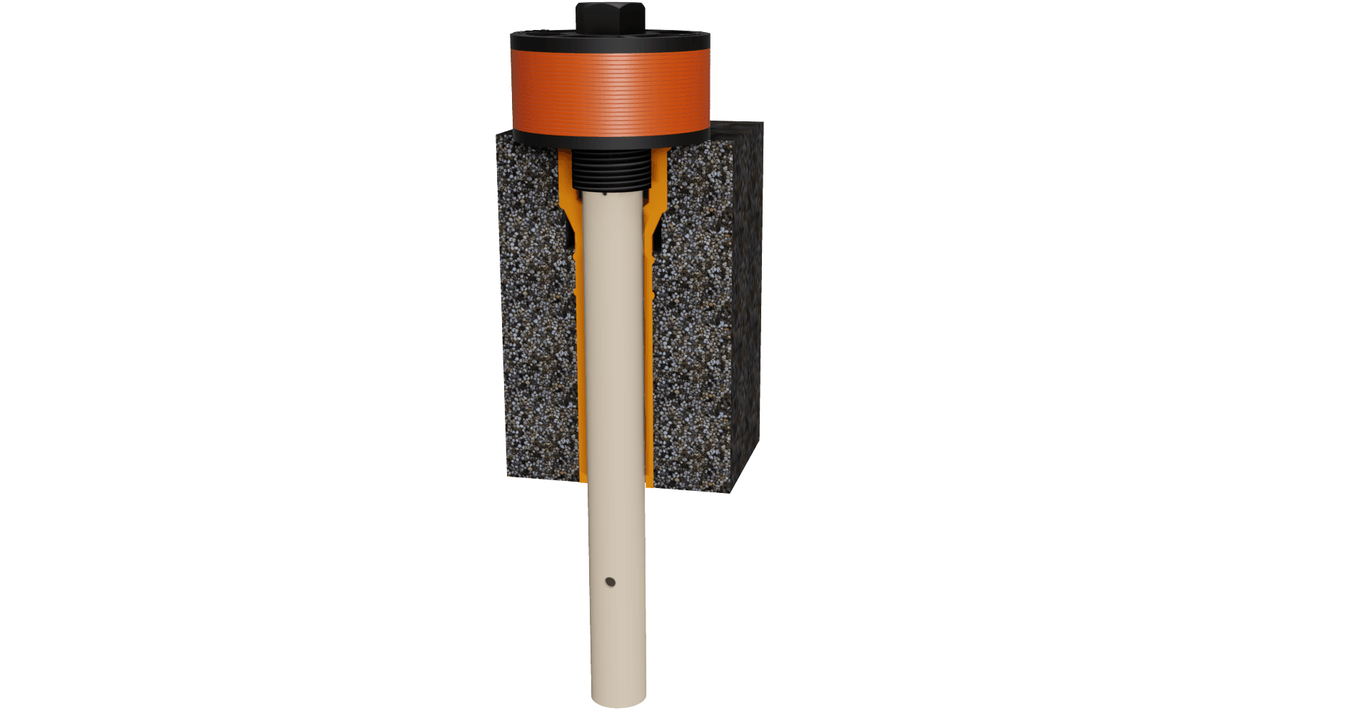 Crepina PLUVITEC 1'' BSP x 20 mm com inserto e com cauda