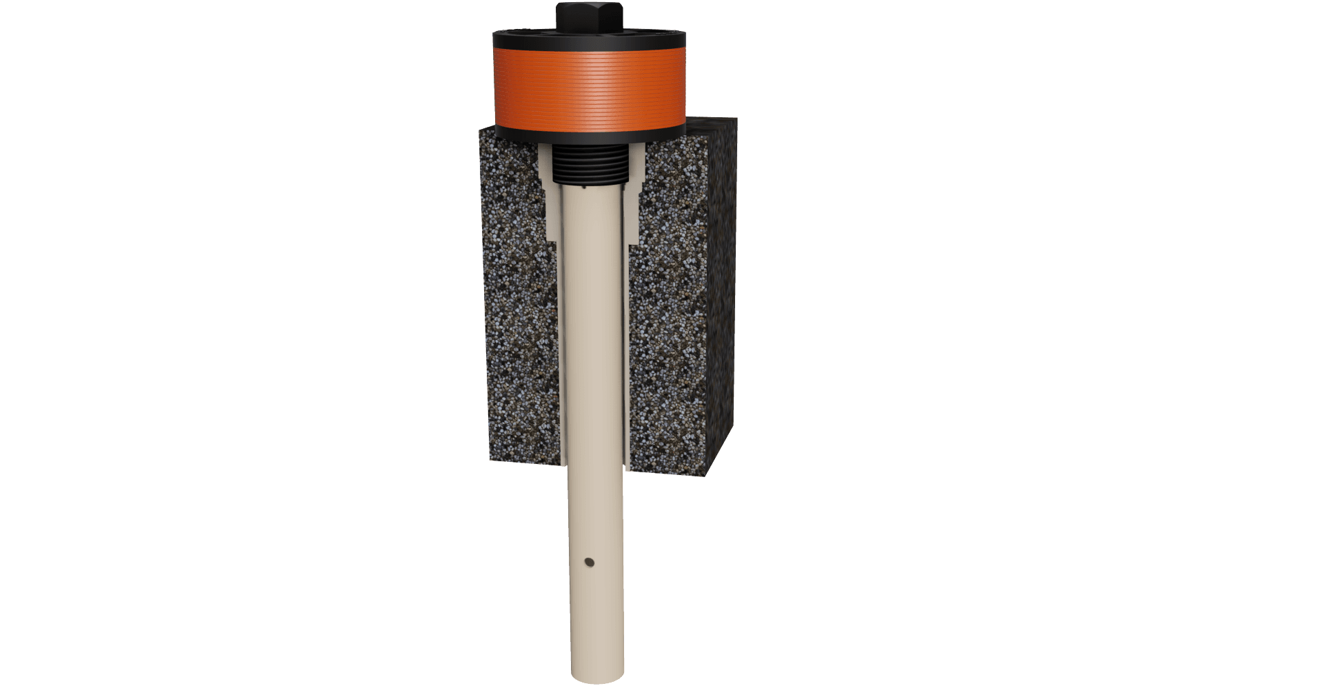 Crepina PLUVITEC com cauda (uso em laje)